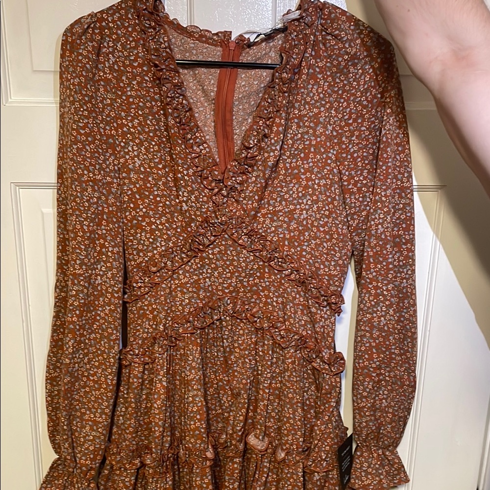 Floral Rust Dress